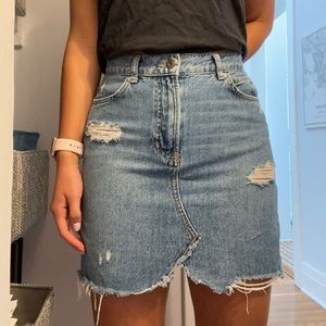 Free People Denim Skirt